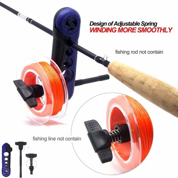 Portable Universal Fishing Line Spooler Adjustable for Various Sizes Fishing  Rod Bobbin Reel Winder Board Spool Line