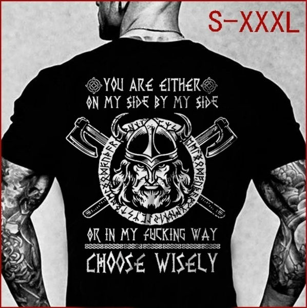 traicionar Permeabilidad tuyo Viking T-shirt Choose Side Wisely Vikings T-shirt Odin Valhalla T-shirt |  Wish