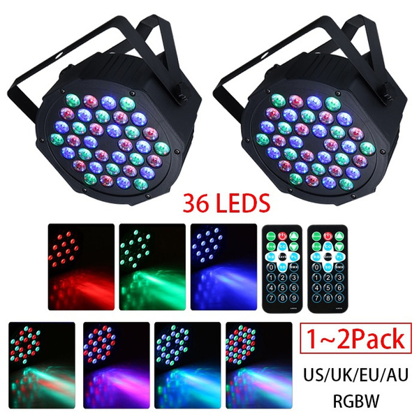 2PCS 36 LEDS RGB Soundactivated DJ Par Lights, with