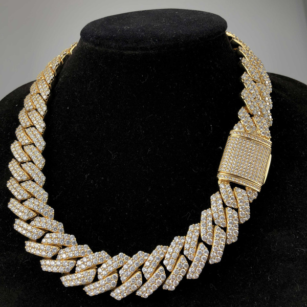 19 mm Design Prong Cuban Link Chain | Wish