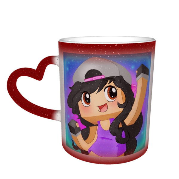 Aphmau Heat Sensitive Color Changing Color Cup Changing Mug In The Sky