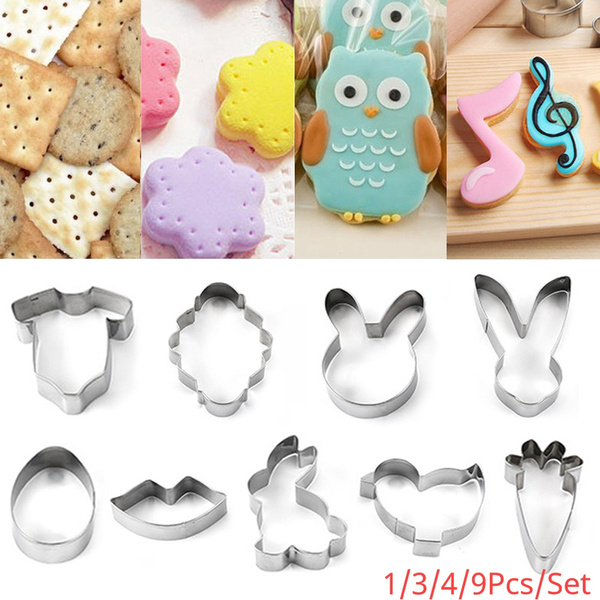 Owl Shaped Cookie Biscuit Sugar Fondant Cake Jelly Cutter Mold Baking Tools EW 