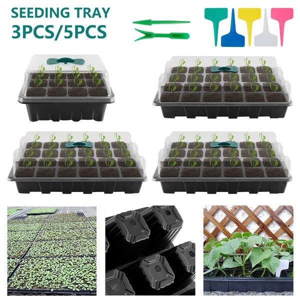 24 Hole Vegetables Seed Grow Box Nursery Seedling Starter Thermal Insulation 