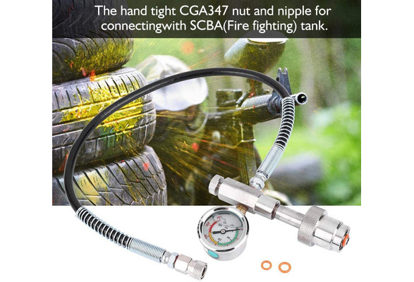 Details about    Alomejor CGA347 Paintball Fill Station Kit PCP SCBA Fill Station Charging with 