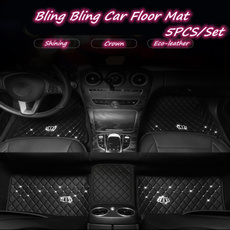 crown, Bling, carfloormatsset, Auto Parts