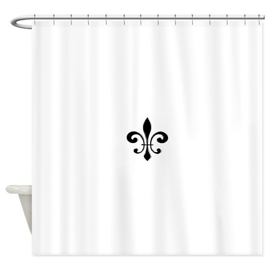 Black Fleur De Lis Shower Curtain Wish