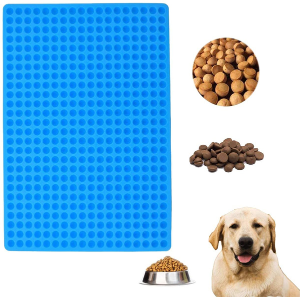 Ailytec Mini Round Silicone Molds, Semi Sphere Gummy Candy Molds, Baking Mat Cooking Sheet for Pets, Dog Treat Pan, Baking Mold Small Dot Cake Decoration, 468