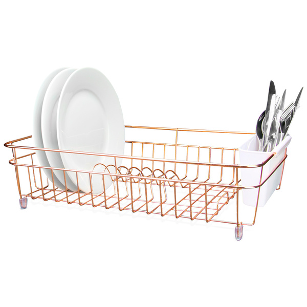 rose gold basket large dish drying