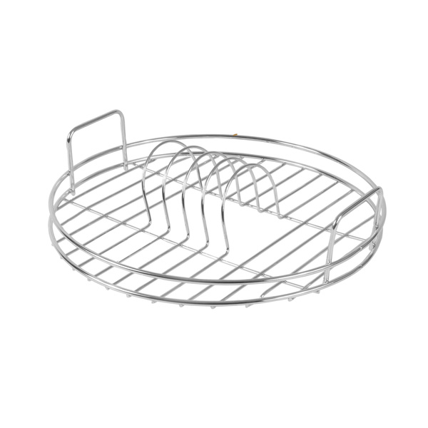 Circular Dish Drainer Round Draining Rack Chrome Draining Board