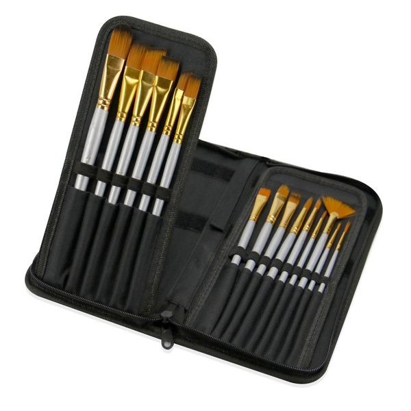 15pc Arts and Crafts Paintbrush Set