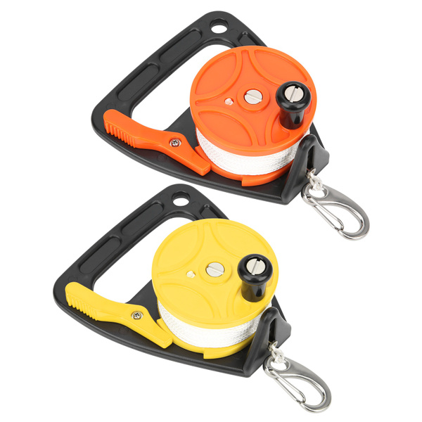 Details about   150ft Diving Line Reel Diving Gear with Handle Card Position PP Rope Combination 