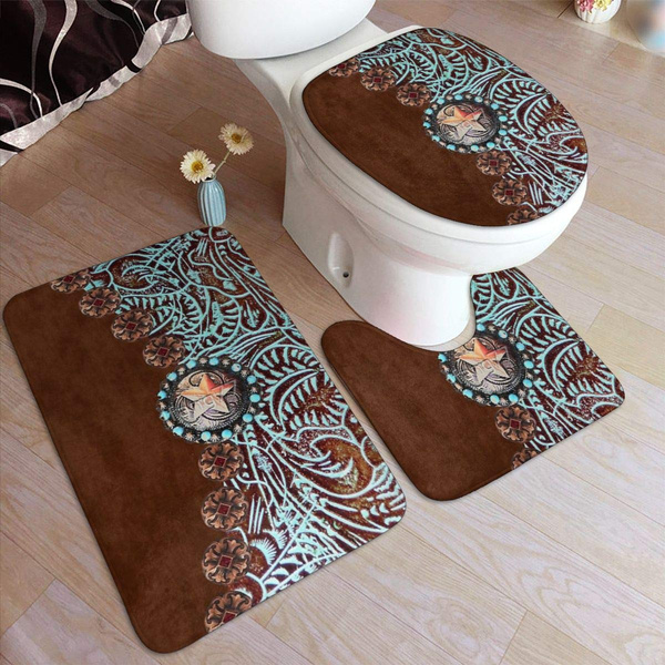 Star Rustic Bathroom Rugats Sets, Western Bathroom Rugs