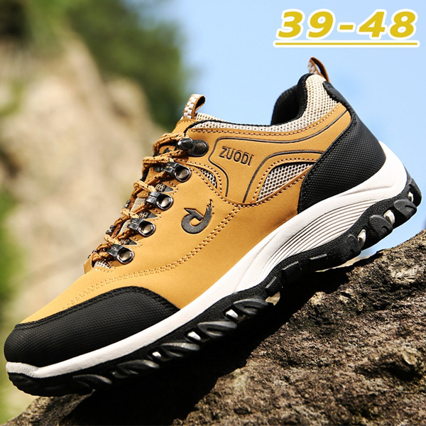 Men's Hiking Shoes Outdoor Anti-slip Boots Hiker Leather Waterproof ...