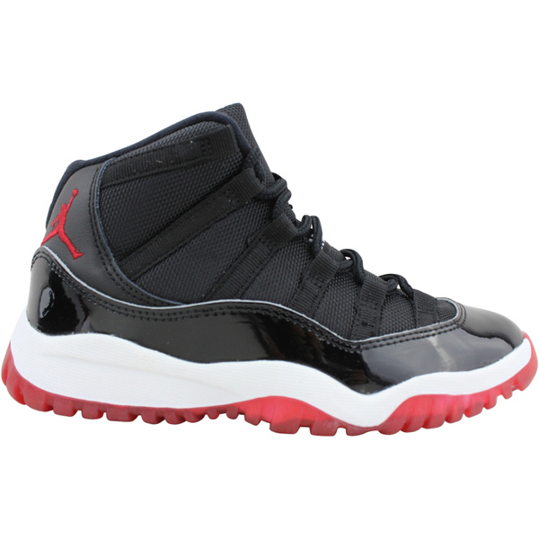 Nike Air Jordan XI 11 Retro Black True Red White Bred 378039 061 Pre School