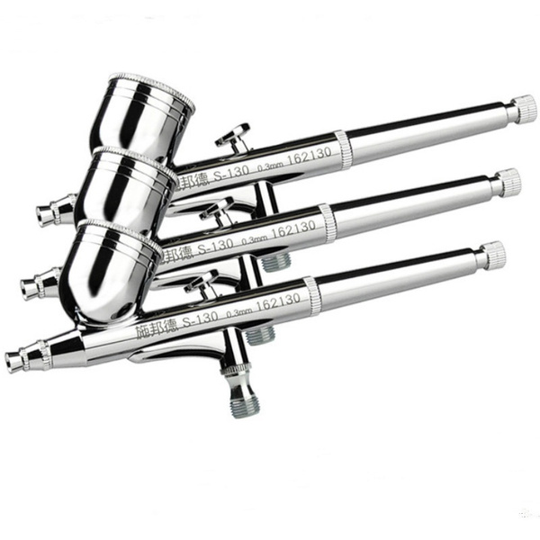 Gravity Feed Dual-Action Airbrush Spray Gun Kit Trigger Spray Gun