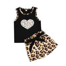 Summer, Vest, pants, leopard print