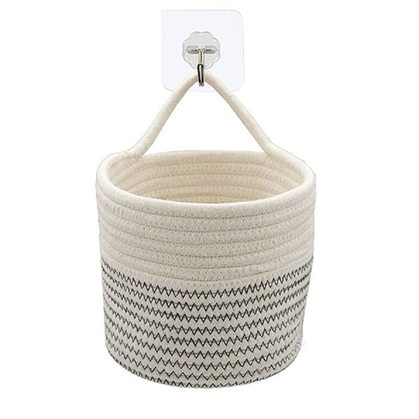 3pcs Wall Rope Baskets Cotton Woven Storage Hanging For Organizing Round Plants Wish - Large Round Baskets To Hang On Wall 3pcs Wall Rope Baskets Cotton Woven Storage Hanging For Organizing Round Plants Wish - Large Round Baskets To Hang On Wall