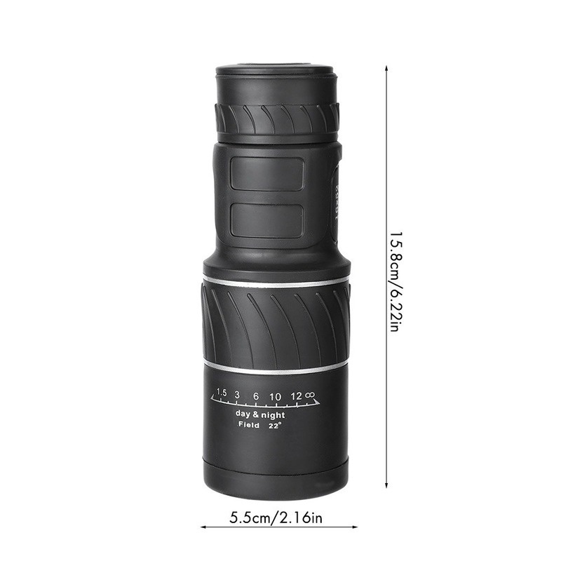 16X52 HD Protable Monoculars Telescope High Powered Waterproof Night Vision Hiking Travel Zoom Telescope