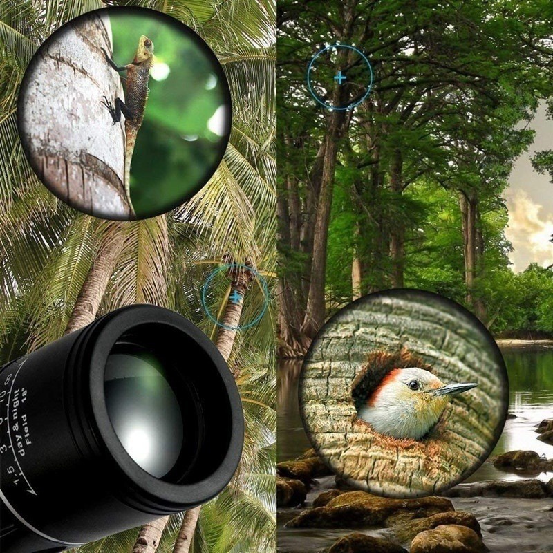 16X52 HD Protable Monoculars Telescope High Powered Waterproof Night Vision Hiking Travel Zoom Telescope