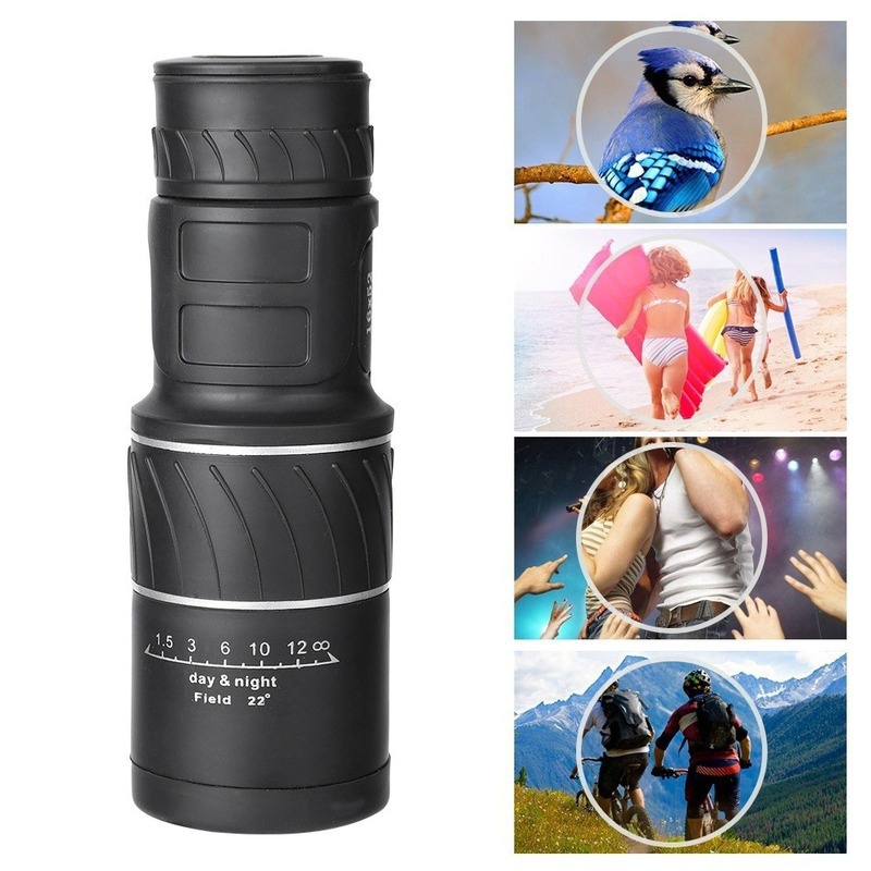 16X52 HD Protable Monoculars Telescope High Powered Waterproof Night Vision Hiking Travel Zoom Telescope