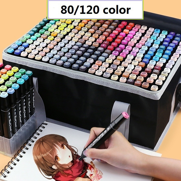colpart Dual Tip Marker Pens For Drawing 120 Color,Permanent Art Maker Pens  Alcohol markers pens brush sketch marker For Artists Drawing. :  .co.uk: Stationery & Office Supplies - Wishupon