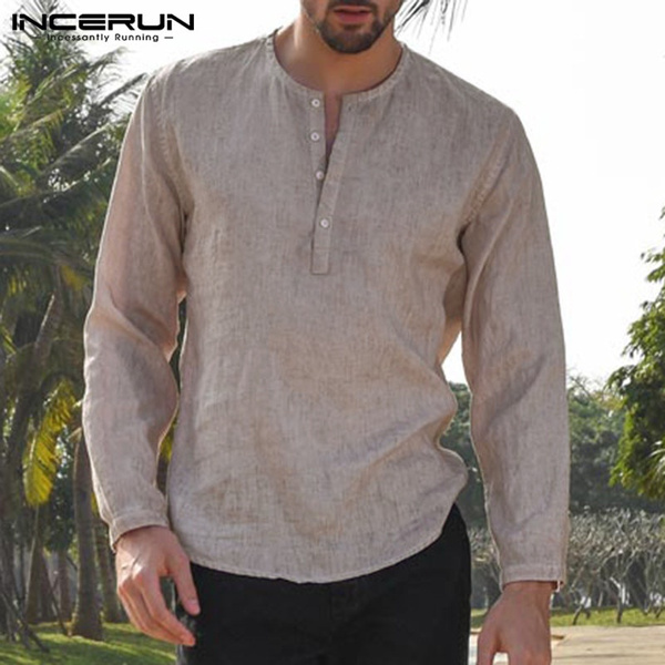 Men's Autumn Shirts Long Sleeve Dress 