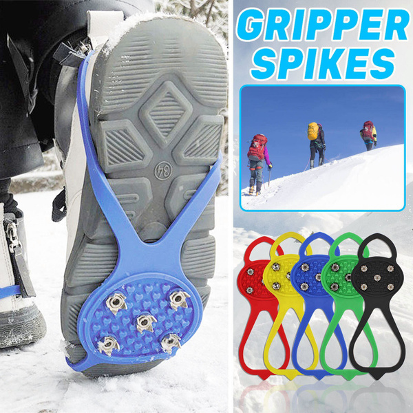 Non-Slip Snow Cleats Shoes Boots Cover Step Ice Spikes Grips
