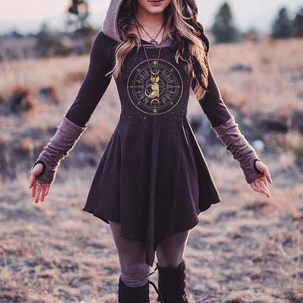 Goth on sale hoodie dress