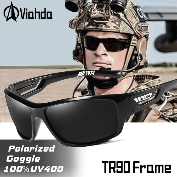 VIAHDA Polarized Sport Sunglasses For Men Outdoor Driving Cycling UV400 Glasses 
