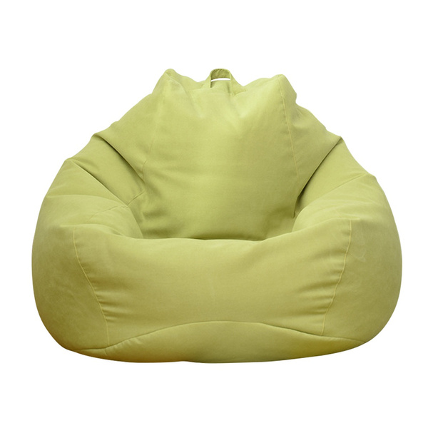 3 Sizes Large Bean Bag Sofa Cover with Pockets Lounger Chair Sofa Living  Room Furniture Beanbag Bed for Adults Kids Just Cover No Filling 