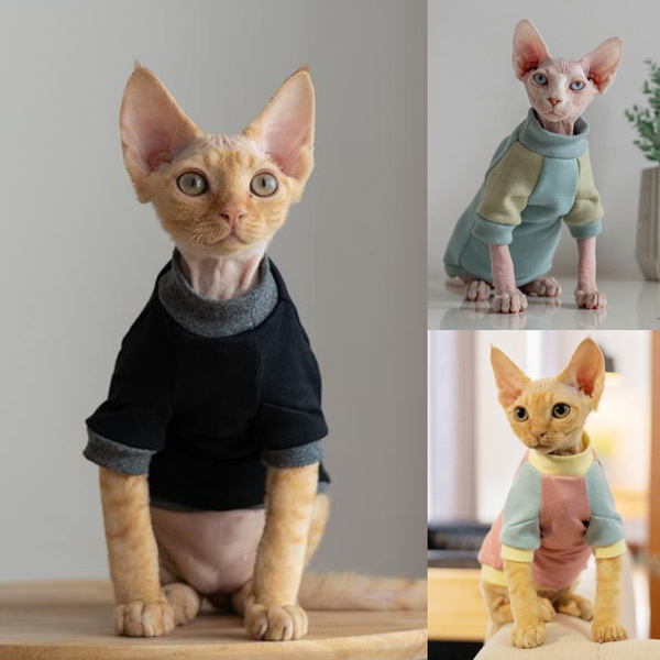 2021 New Fashion Trending Cute Sphynx Cat Clothes Pet Clothing for Cat