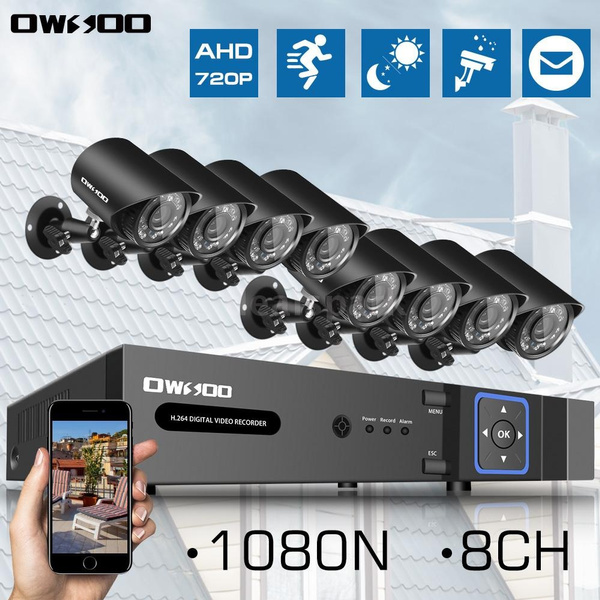 OWSOO 8CH 1080P Hybrid NVR AHD TVI CVI DVR 5-in-1 Digital Video