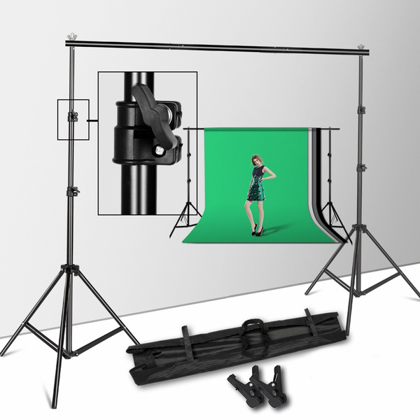 6.6FTx6.6FT Adjustable Photography Background Stand Kit Photo Backdrop
