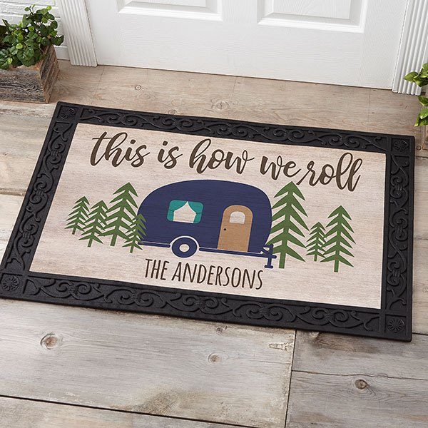 Custom Decor Fall Camper Doormat