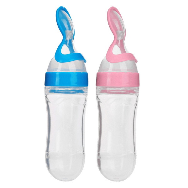 Baby Food Feeder Squeeze Cereal Feeding Bottle