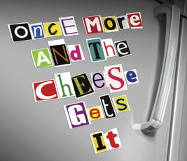 ransomnotestylefridgemagnet, fridge