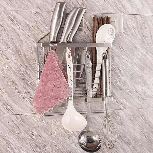 Wall Mount Universal Knife Holder - SUS 304 stainless steel Knife Block