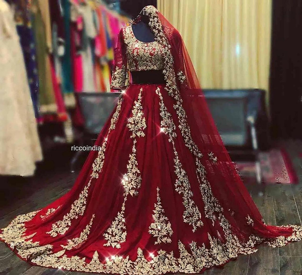 Traditional Bollywood Lehenga Choli Indian Pakistani Designer Bridal Lehenga 