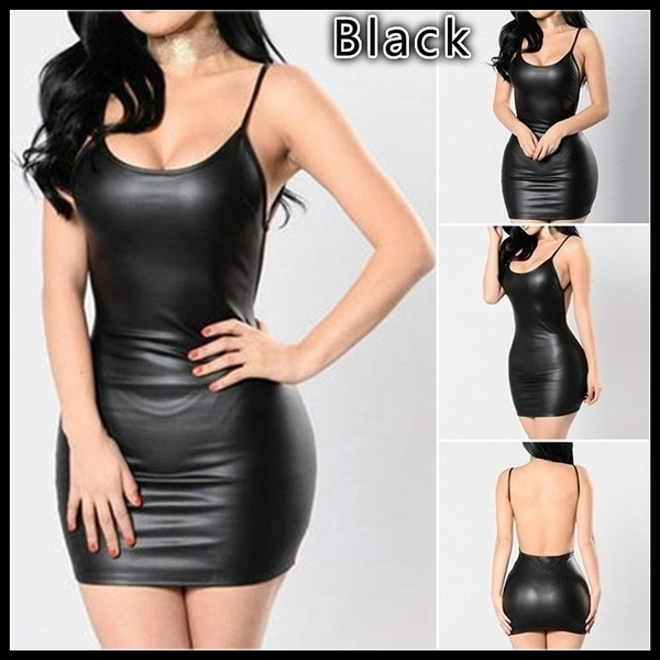 Wish shop leather dress