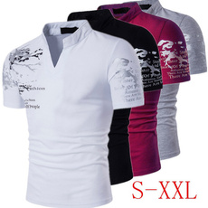 Mens T Shirt, Printed T Shirts, 有袖, 運動與戶外用品