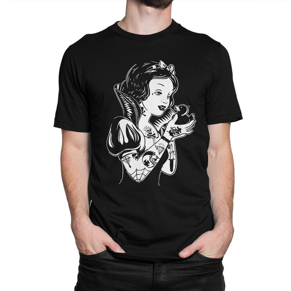 Snow White Punk Rock Style T Shirt Disney Princess Tee Mama