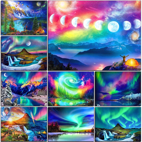 DIY 5D Diamond Painting Full Drill With Number Kits Home Decor Wall Painting  The Gift Arts and Crafts For Adults,Teenagers,The Old