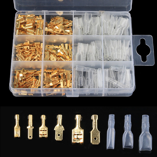 450-Piece Electrical Terminal Kit - Spade Connectors, Male & Female, 14-22 AWG, Crimp Wire Terminals Assortment 12 thumbnail image