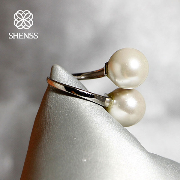 Sterling Silver Adjustable Pearl Ring