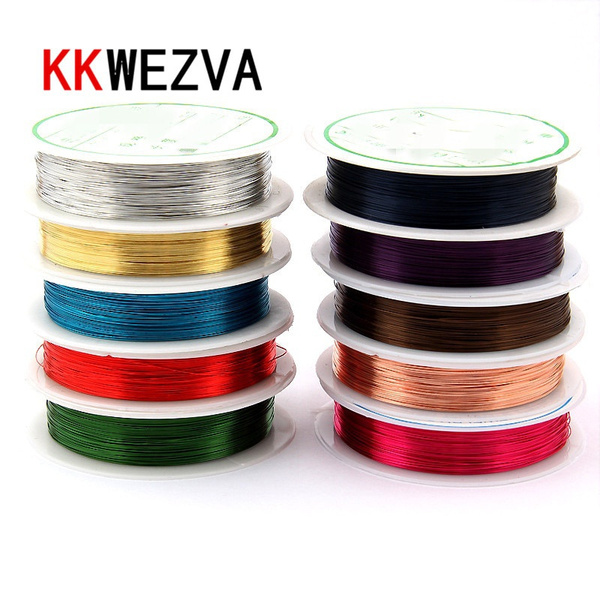 10 Colors Mixed Diameter 0.3 mm Copper Wire/ Fly Fishing Lure Bait Making  Material Midge Larve Nymph Tying (10Pcs)