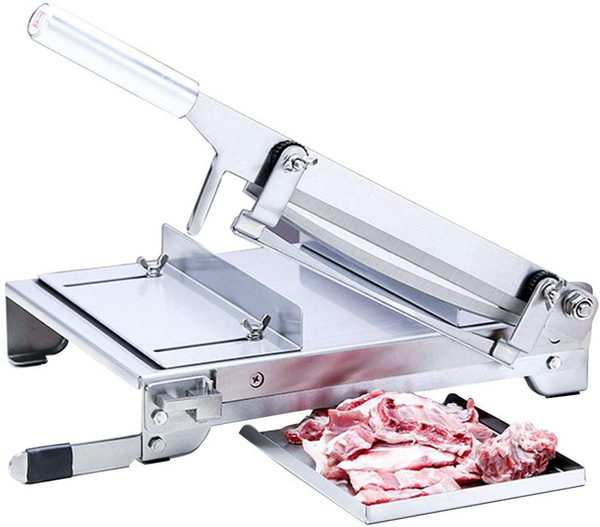 Miumaeov 16 inch Guillotine Machine Manual Meat Bone Cutter Rib Slicer  Heavy Duty Chicken Cutting Machine for Beef Goat Pig Fish Butcher  Commercial