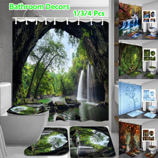 Decor, waterprooffabricshowercurtain, bathroomdecor, Home Decor