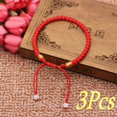 Jewelry, Chinese, wovenbracelet, redropebraidedbracelet