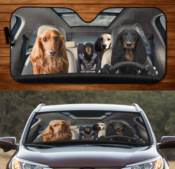 Dachshund car 2024 sun shade