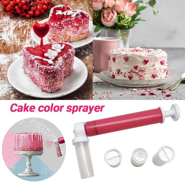 Amazon.com: Manual Airbrush Cakes Glitter Decorating Tools with 4 Pcs Tube  Cake Spray Tube, Manual Cake Airbrush Pump for Cake Sprayer Gun Kit and  Desserts Decorating: Home & Kitchen
